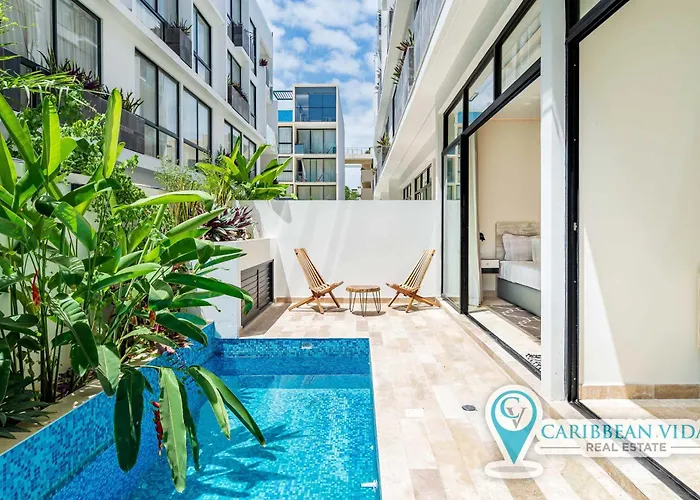 Stylish Sexy 1 Bd W/ Private Pool & Rooftop Pool Apartamento Tulum