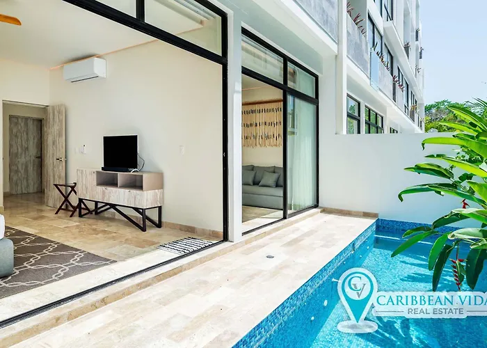 Apartamento Stylish Sexy 1 Bd W/ Private Pool & Rooftop Pool *