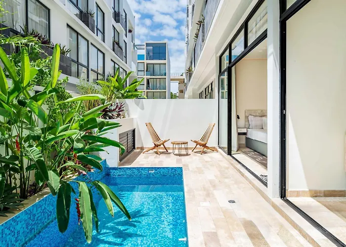 Apartamento Stylish Sexy 1 Bd W/ Private Pool & Rooftop Pool
